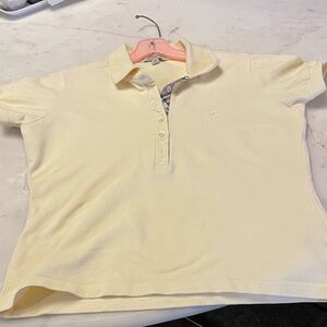 Burberry Light Yellow Polo Shirt
